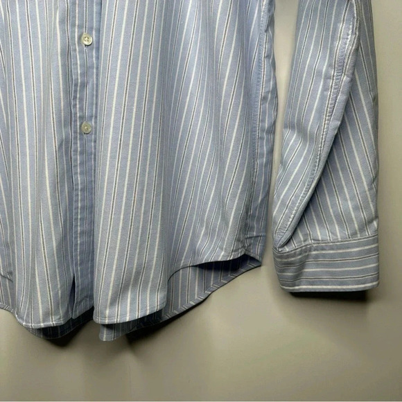 Polo Ralph Lauren Blue Stripe Classic Fit Button Down Shirt Size XL - Picture 3 of 5